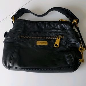 Fossil Fifty-Four Black Leather Purse
